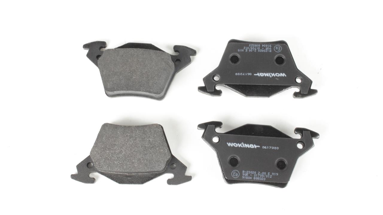 Rear disc brake pads, set Woking P6173.00