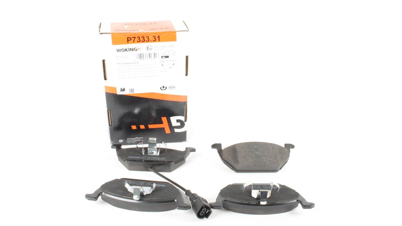 Brake Pad Set, disc brake Woking P7333.31
