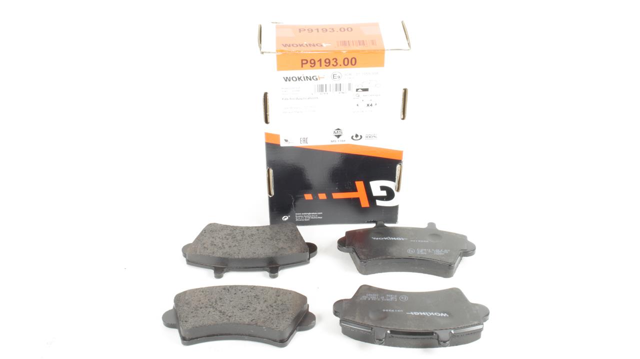 Brake pad set Woking P9193.00
