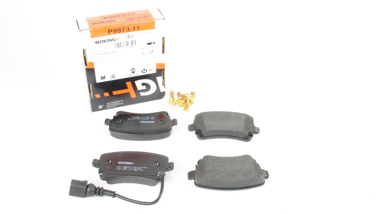 Rear disc brake pads, set Woking P9973.11
