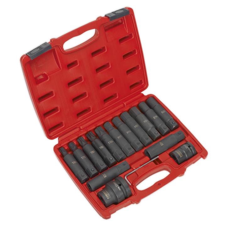 SX098 Sealey Impact socket set with bits
