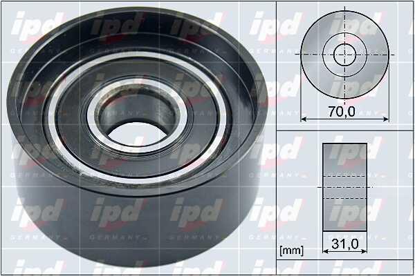 IPD 15-4152 V-ribbed belt tensioner (drive) roller 154152