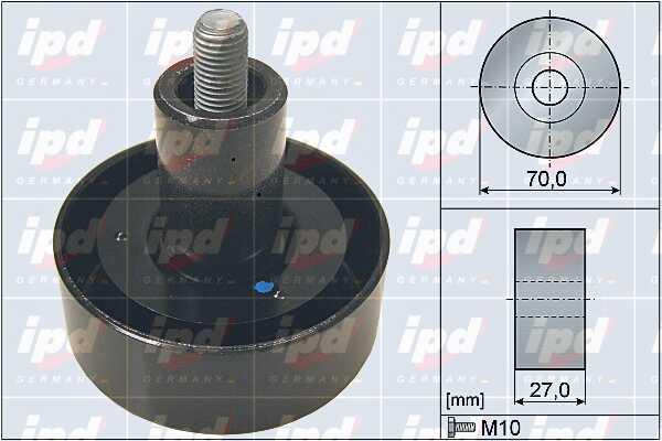 IPD 15-4151 V-ribbed belt tensioner (drive) roller 154151