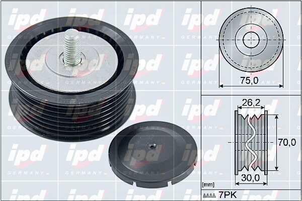 IPD 15-4139 V-ribbed belt tensioner (drive) roller 154139