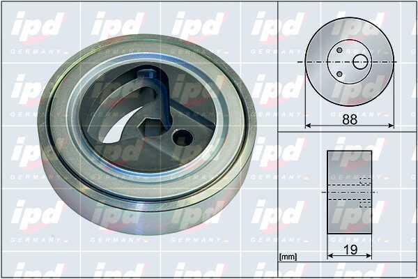 IPD 15-4135 V-ribbed belt tensioner (drive) roller 154135