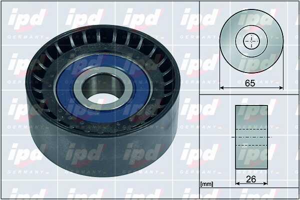 IPD 15-4109 V-ribbed belt tensioner (drive) roller 154109