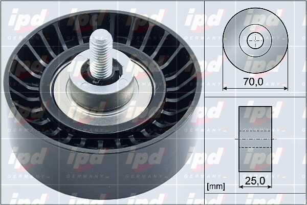 IPD 15-4108 V-ribbed belt tensioner (drive) roller 154108