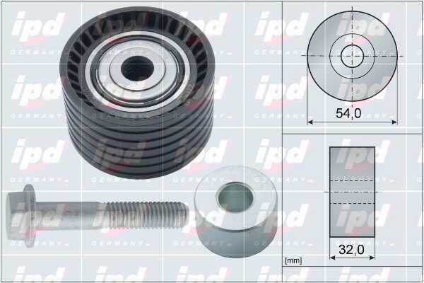 IPD 15-4107 Tensioner pulley, timing belt 154107