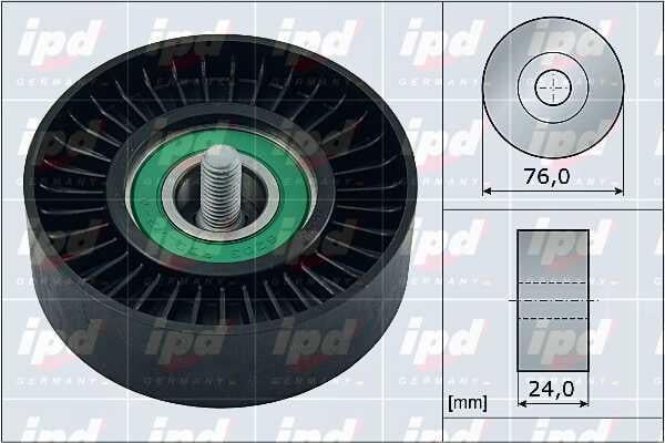 IPD 15-4106 V-ribbed belt tensioner (drive) roller 154106