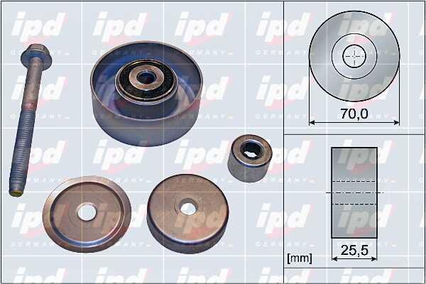 IPD 15-4085 V-ribbed belt tensioner (drive) roller 154085