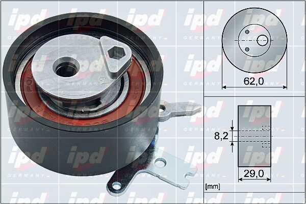 IPD 15-4082 Tensioner pulley, timing belt 154082
