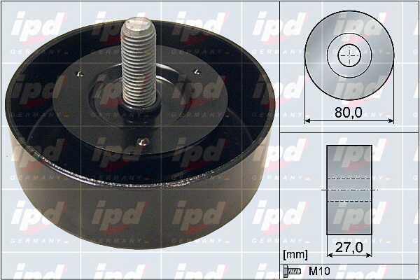 IPD 15-4079 V-ribbed belt tensioner (drive) roller 154079