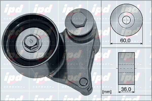 IPD 15-4073 Tensioner pulley, timing belt 154073