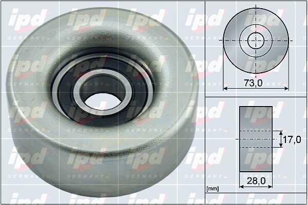 IPD 15-4054 V-ribbed belt tensioner (drive) roller 154054