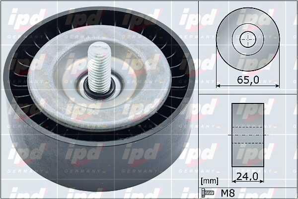 IPD 15-4032 V-ribbed belt tensioner (drive) roller 154032