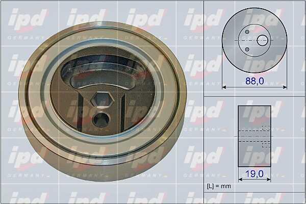 IPD 15-3989 V-ribbed belt tensioner (drive) roller 153989