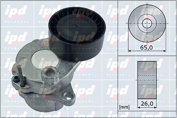 IPD 15-3982 V-ribbed belt tensioner (drive) roller 153982