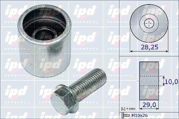 IPD 15-3932 Tensioner pulley, timing belt 153932