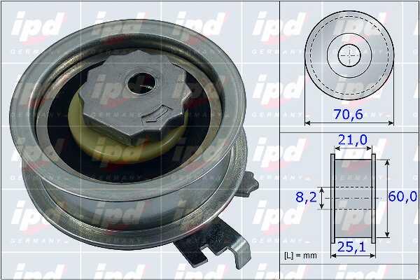 IPD 15-3917 Tensioner pulley, timing belt 153917