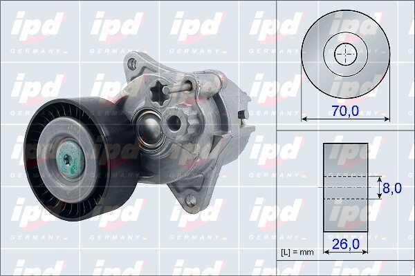 IPD 15-3912 Belt tightener 153912