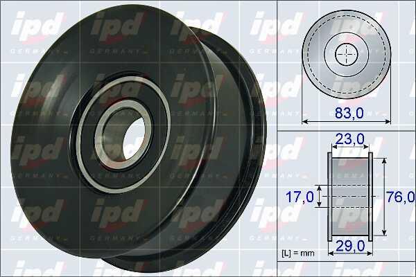 IPD 15-3899 V-ribbed belt tensioner (drive) roller 153899
