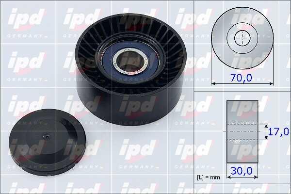 IPD 15-3888 V-ribbed belt tensioner (drive) roller 153888
