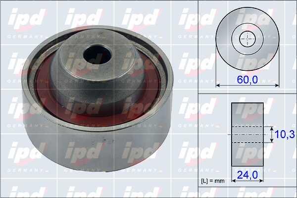 IPD 15-3886 Tensioner pulley, timing belt 153886