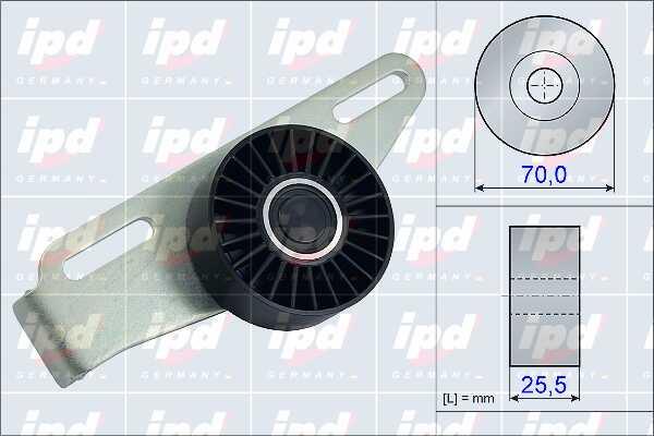 IPD 15-3857 V-ribbed belt tensioner (drive) roller 153857