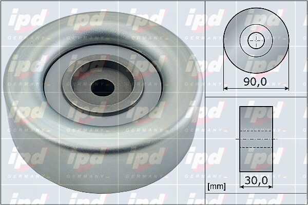 IPD 15-3852 V-ribbed belt tensioner (drive) roller 153852