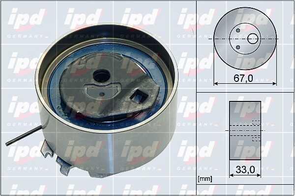 IPD 15-3849 Tensioner pulley, timing belt 153849