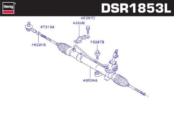 Remy DSR1853L Steering Gear DSR1853L