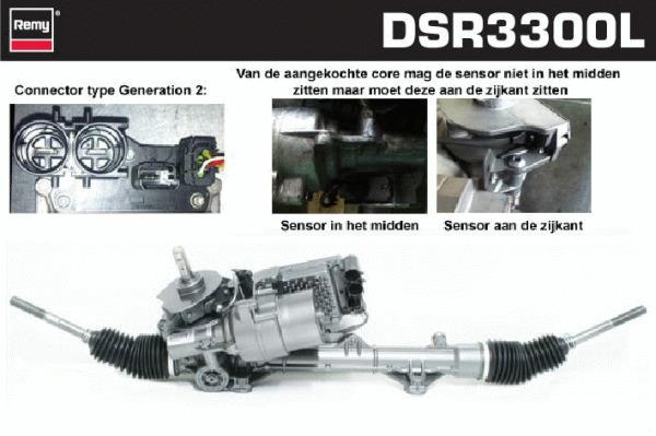 Remy DSR3300L Steering Gear DSR3300L