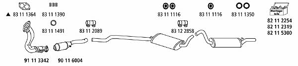 HJS Leistritz AU_197 Exhaust system AU197