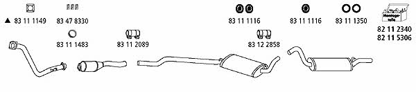 HJS Leistritz AU_204 Exhaust system AU204