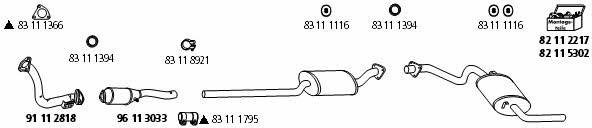 HJS Leistritz AU_208 Exhaust system AU208