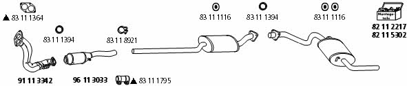 HJS Leistritz AU_209 Exhaust system AU209