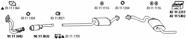  AU_212 Exhaust system AU212