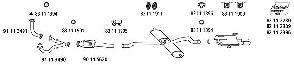 HJS Leistritz AU_254 Exhaust system AU254