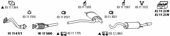 HJS Leistritz AU_279 Exhaust system AU279