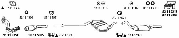 HJS Leistritz AU_358 Exhaust system AU358