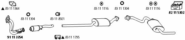 HJS Leistritz AU_369 Exhaust system AU369