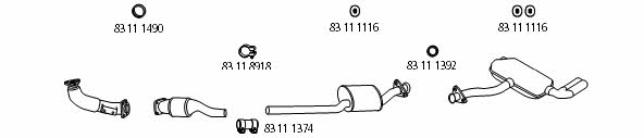 HJS Leistritz AU_375 Exhaust system AU375