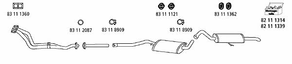 HJS Leistritz AU_471 Exhaust system AU471