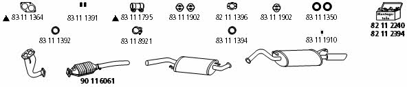  AU_596 Exhaust system AU596