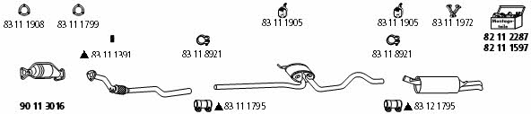 HJS Leistritz AU_694 Exhaust system AU694