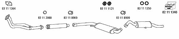 HJS Leistritz AU_754 Exhaust system AU754