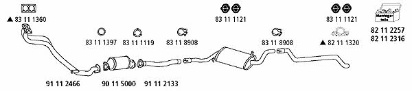 HJS Leistritz AU_96 Exhaust system AU96