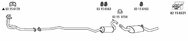 HJS Leistritz FO_175 Exhaust system FO175