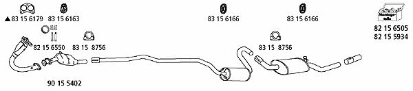 HJS Leistritz FO_205 Exhaust system FO205