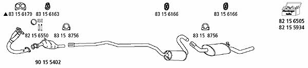 HJS Leistritz FO_222 Exhaust system FO222